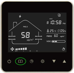 Màn hình điều khiển máy cấp khí tươi TP Air