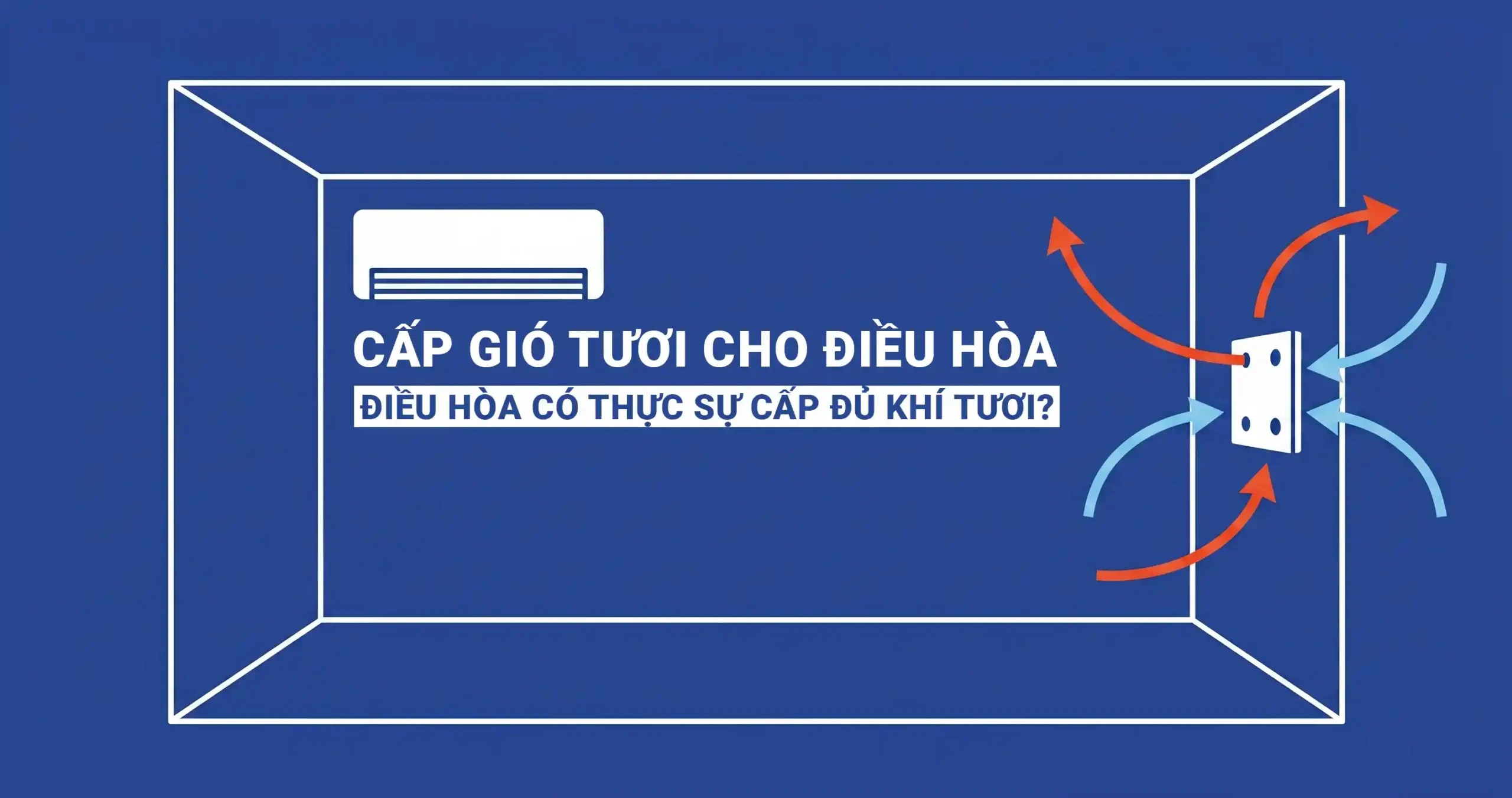 Cấp gió tươi cho điều hòa có cần lắp thêm máy cấp khí tươi riêng biệt TP Air không